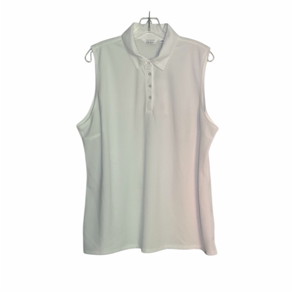 Lady Hagen Sleeveless Golf Polo Tank Top Women’s XXL NWT White